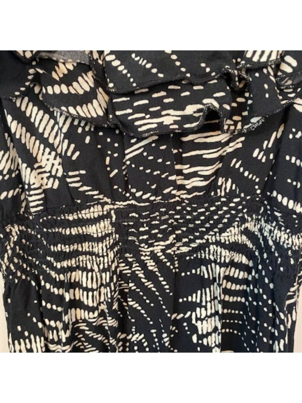 Elle white and Black Summer dress
